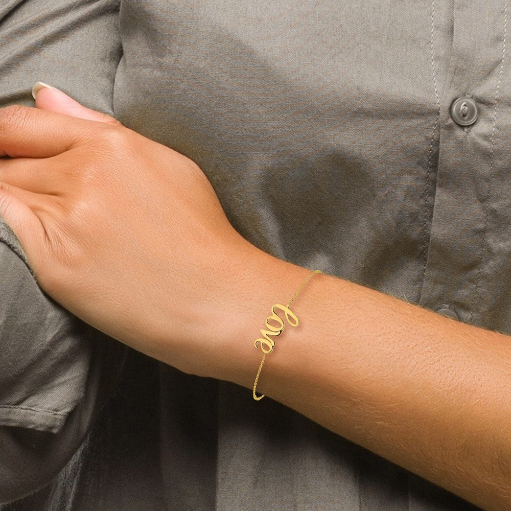 10k Yellow Gold 13 mm Polished LOVE Bracelet