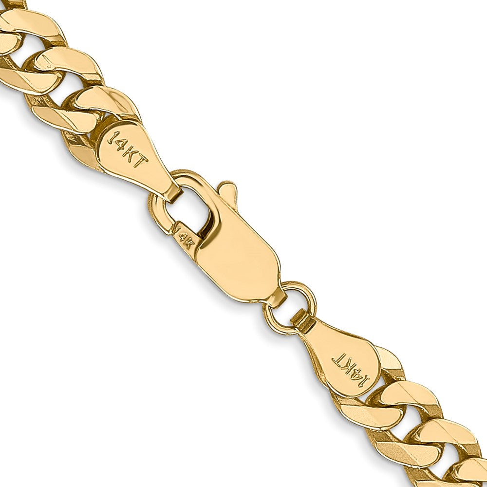 10k Yellow Gold 5.75 mm Flat Beveled Curb Chain (20.35 grams)