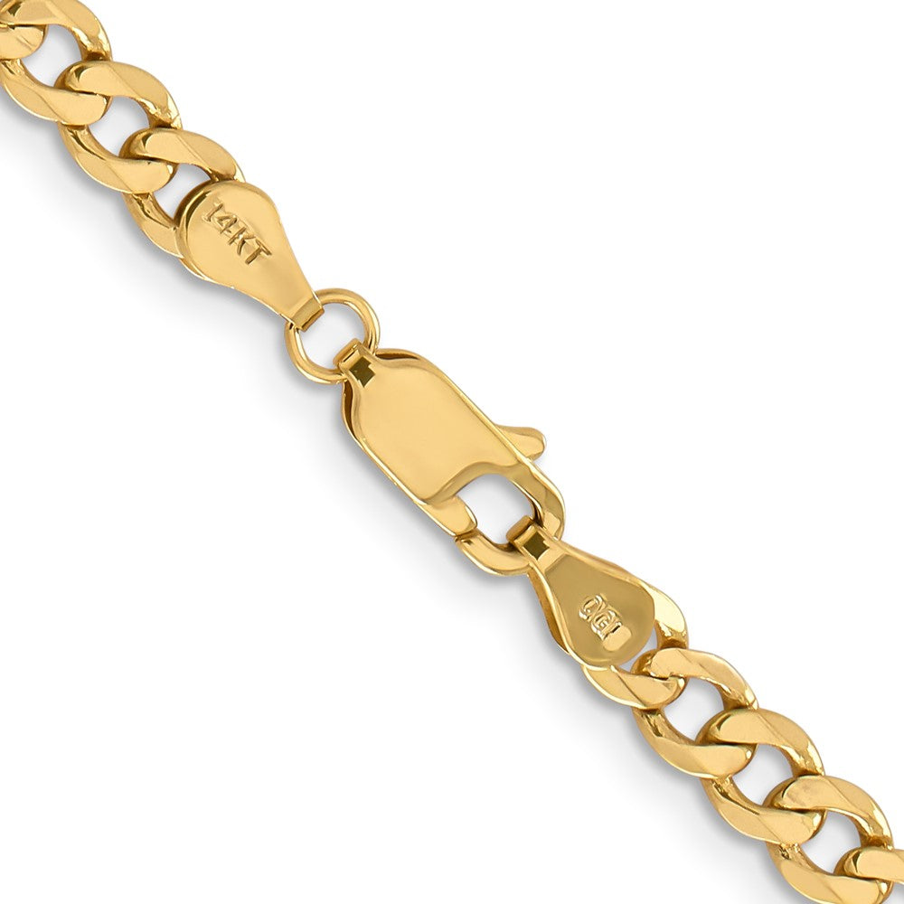 10k Yellow Gold 4.75 mm Flat Figaro Chain