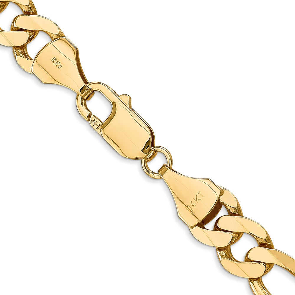 10k Yellow Gold 8.75 mm Flat Figaro Chain (44.06 grams)