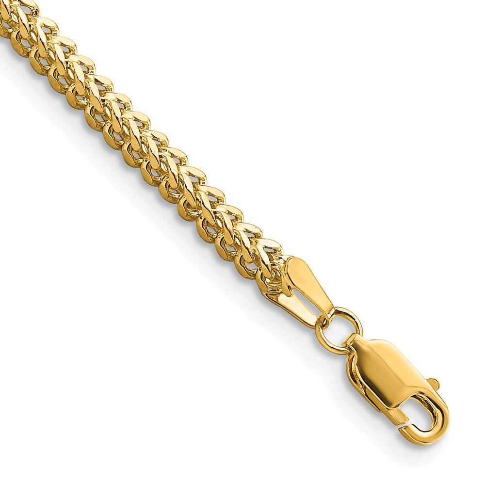 10k Yellow Gold 2.3 mm Franco Bracelet (5.86 grams)