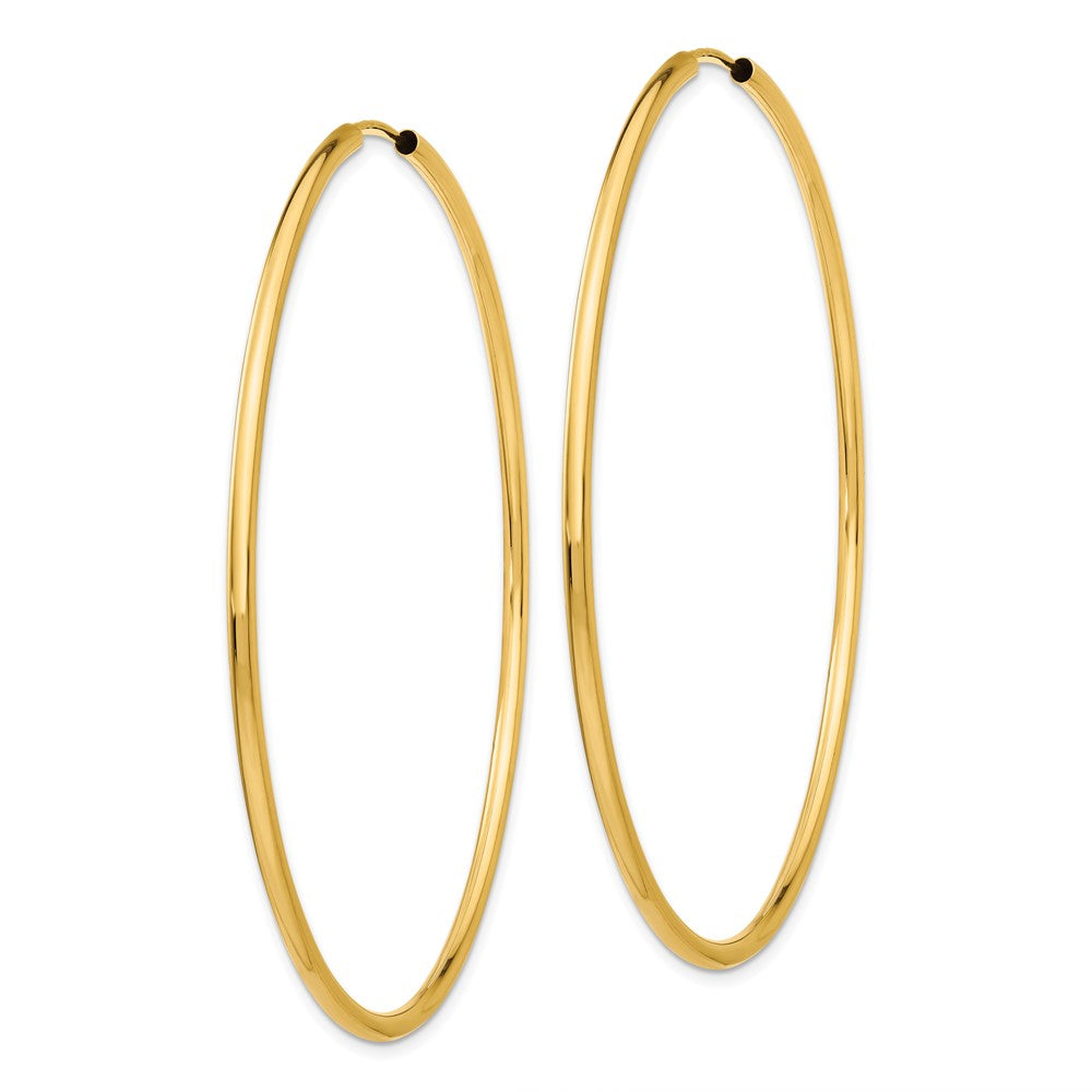 10k Yellow Gold 65 mm Hoop Earrings
