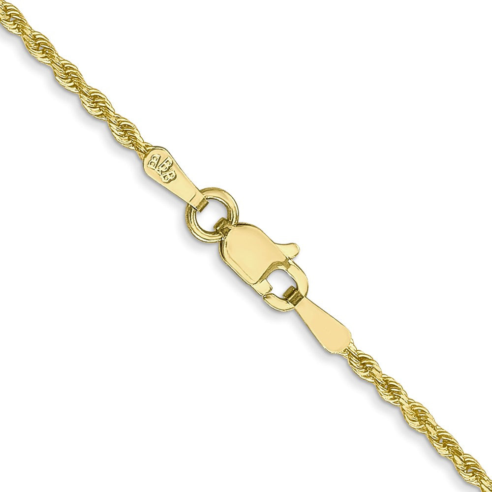 10k Yellow Gold 1.5 mm Diamond-cut Rope Chain (3.2 grams)