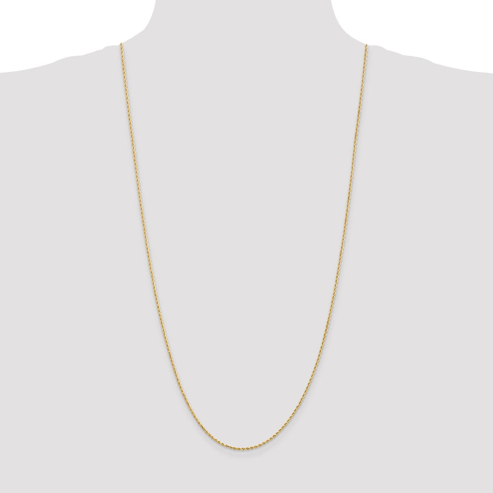 10k Yellow Gold 1.5 mm Diamond-cut Rope Chain (3.2 grams)