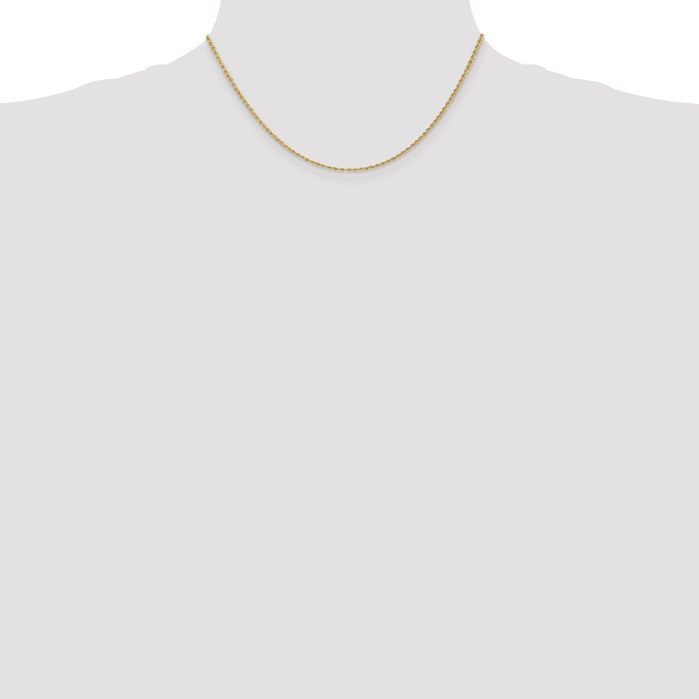 10k Yellow Gold 1.5 mm Regular Rope Chain