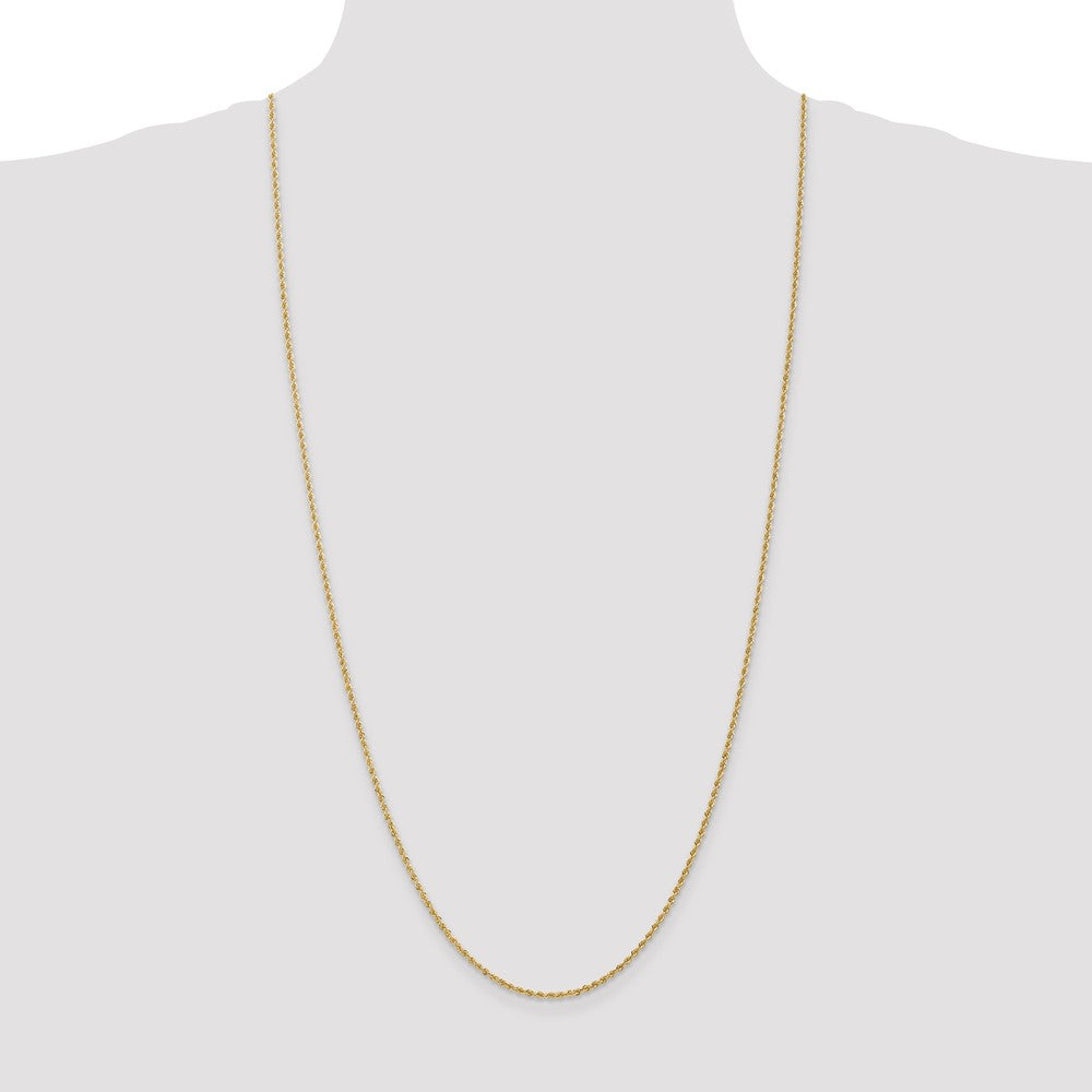 10k Yellow Gold 1.5 mm Regular Rope Chain (3.38 grams)