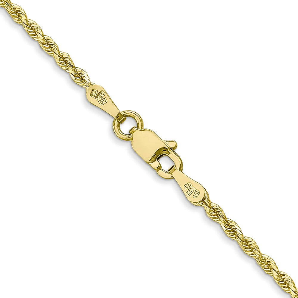 10k Yellow Gold 1.75 mm m Diamond-cut Rope Chain (5.65 grams)