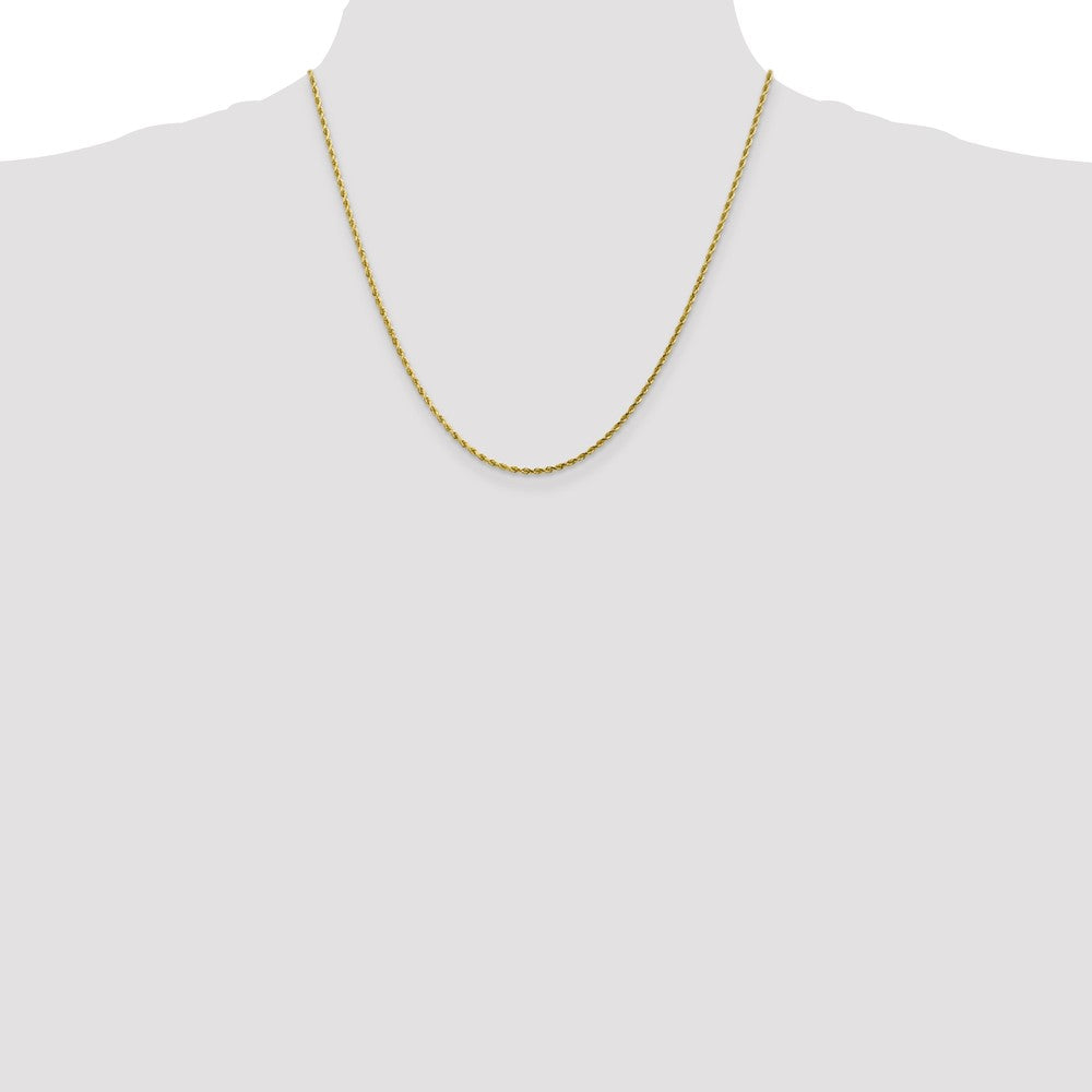 10k Yellow Gold 1.75 mm Diamond-cut Rope Chain