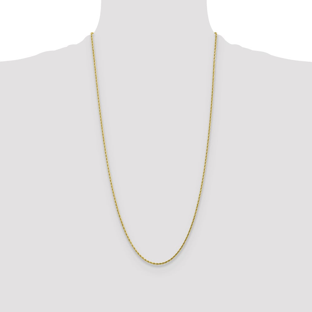 10k Yellow Gold 1.75 mm Diamond-cut Rope Chain (4.06 grams)