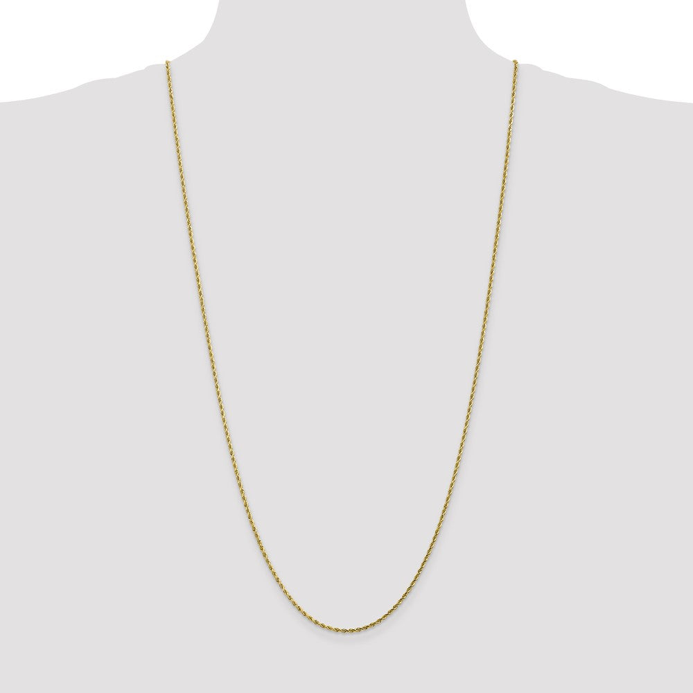 10k Yellow Gold 1.75 mm Diamond-cut Rope Chain