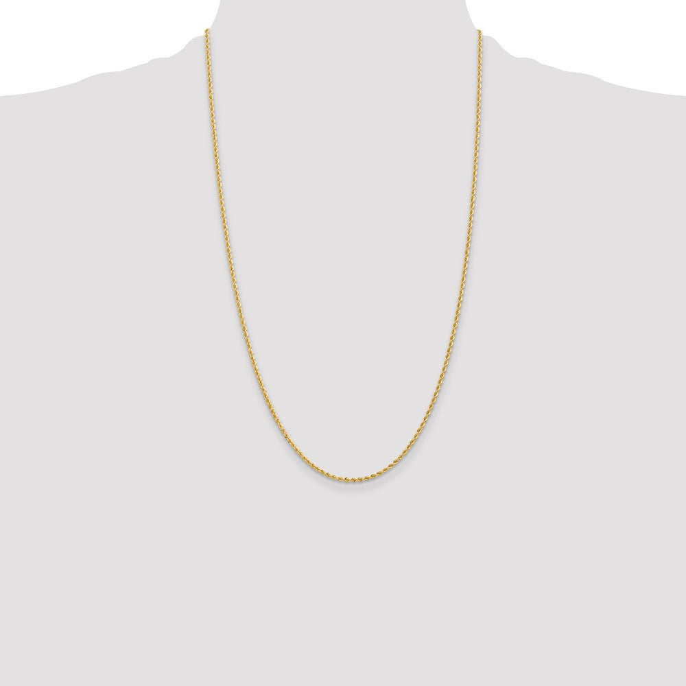 10k Yellow Gold 2 mm Regular Rope Chain (4.21 grams)