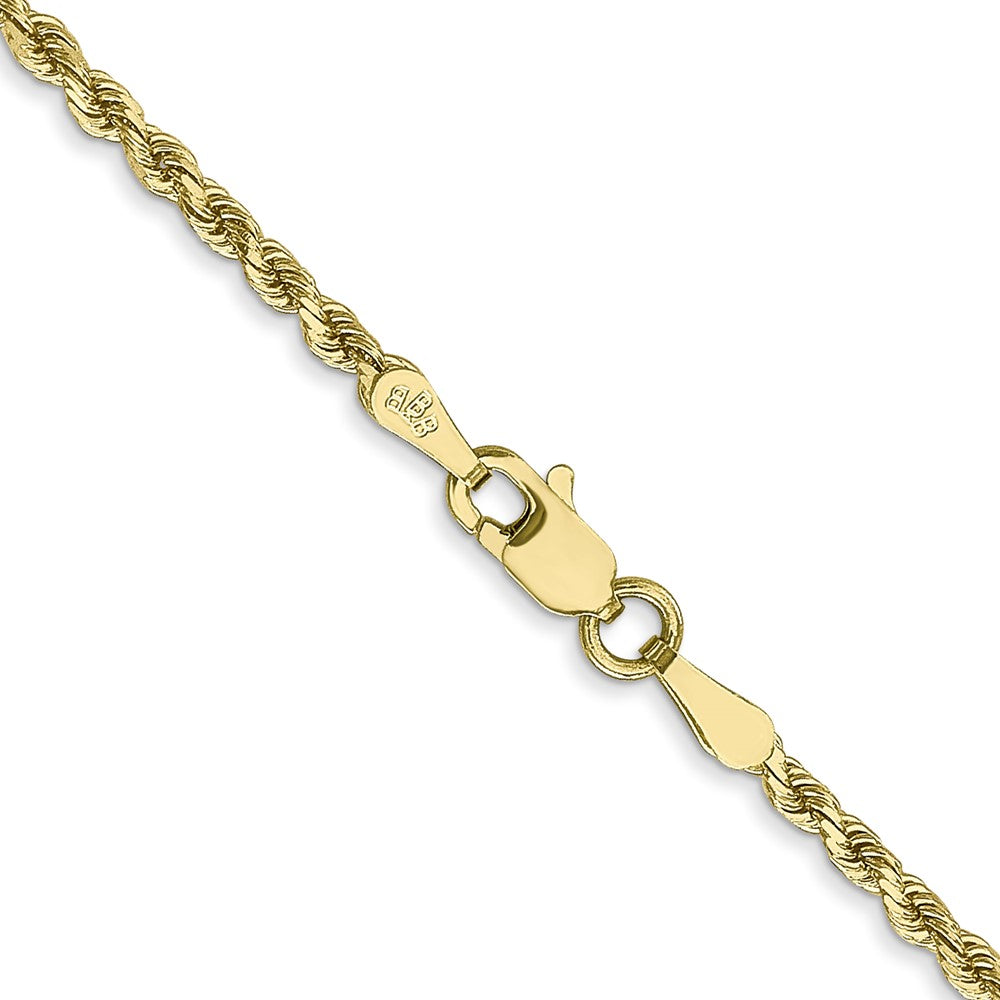 10k Yellow Gold 2 mm Diamond-cut Rope Chain (6.12 grams)