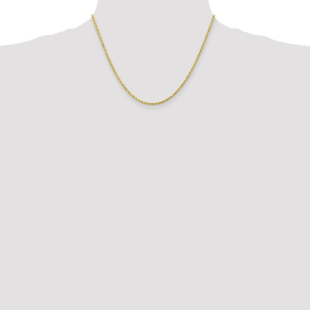 10k Yellow Gold 2 mm Diamond-cut Rope Chain (6.12 grams)