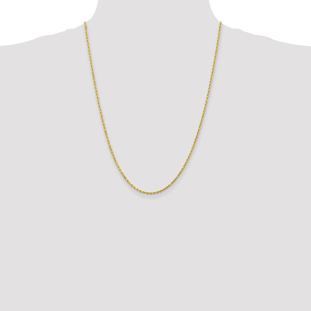 10k Yellow Gold 2 mm Diamond-cut Rope Chain (6.12 grams)