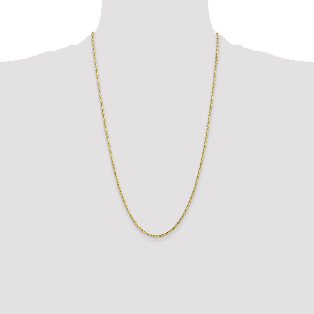 10k Yellow Gold 2 mm Diamond-cut Rope Chain (6.12 grams)