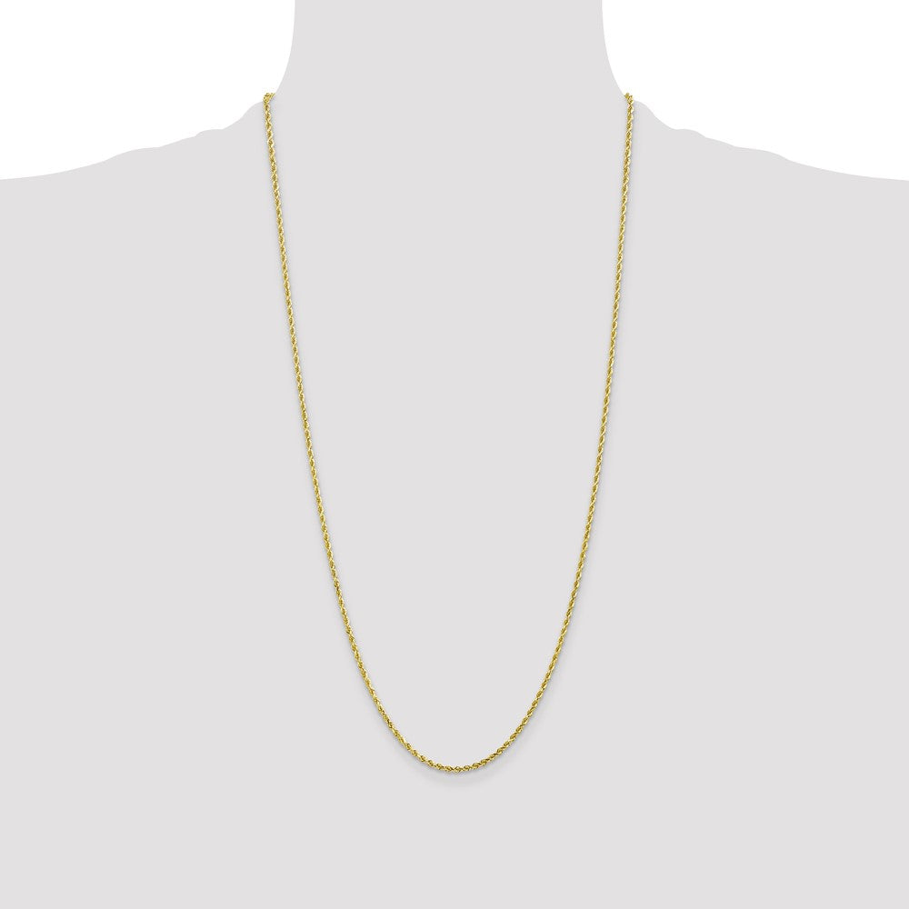 10k Yellow Gold 2 mm Diamond-cut Rope Chain (6.12 grams)