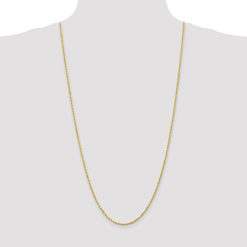 10k Yellow Gold 2 mm Diamond-cut Rope Chain (6.12 grams)