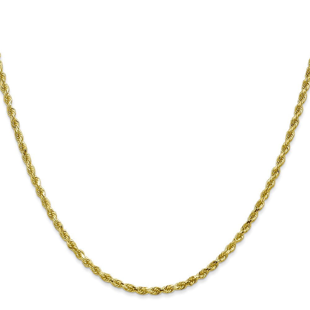 10k Yellow Gold 2.25 mm Diamond-cut Rope Chain