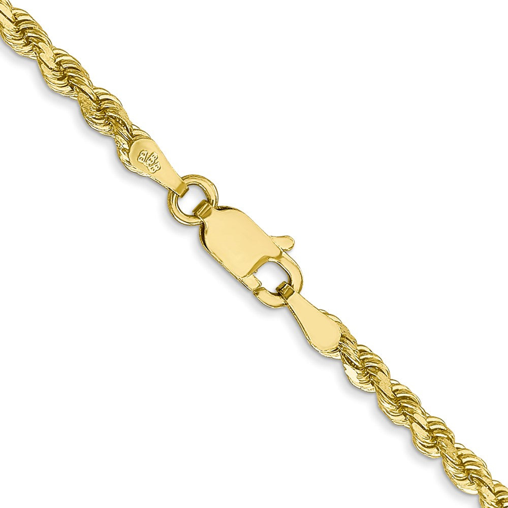 10k Yellow Gold 2.75 mm Diamond-cut Rope Chain (9.92 grams)