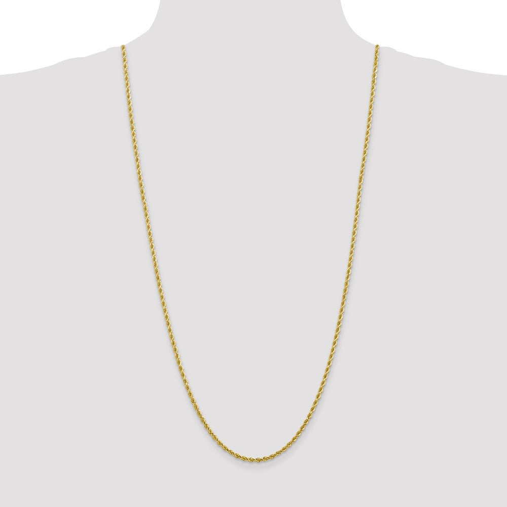 10k Yellow Gold 2.75 mm Diamond-cut Rope Chain (9.92 grams)