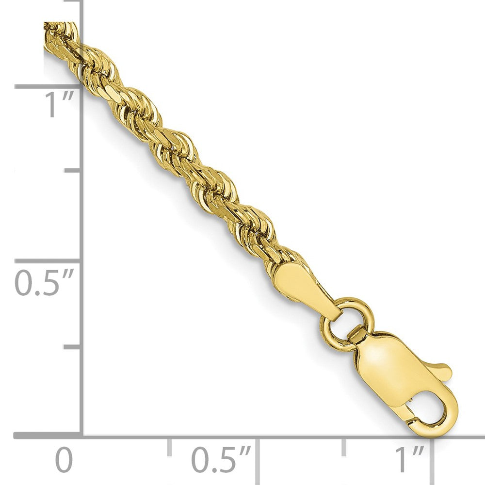 10k Yellow Gold 2.75 mm Diamond-cut Rope Chain (5.52 grams)