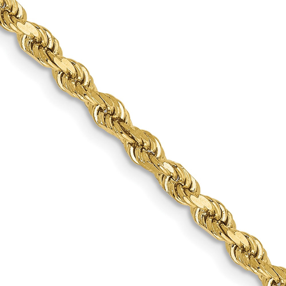 10k Yellow Gold 2.75 mm Diamond-cut Rope Chain (9.92 grams)