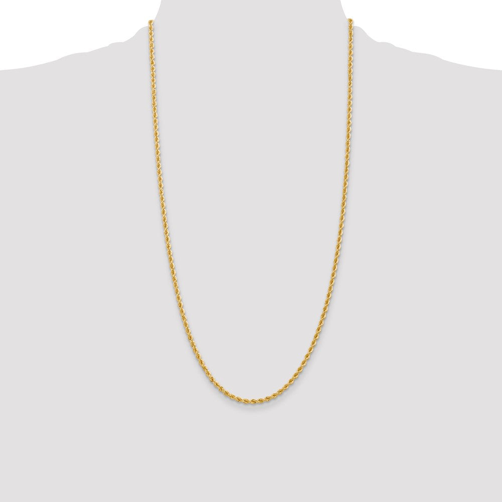 10k Yellow Gold 2.75 mm Regular Rope Chain (10.28 grams)