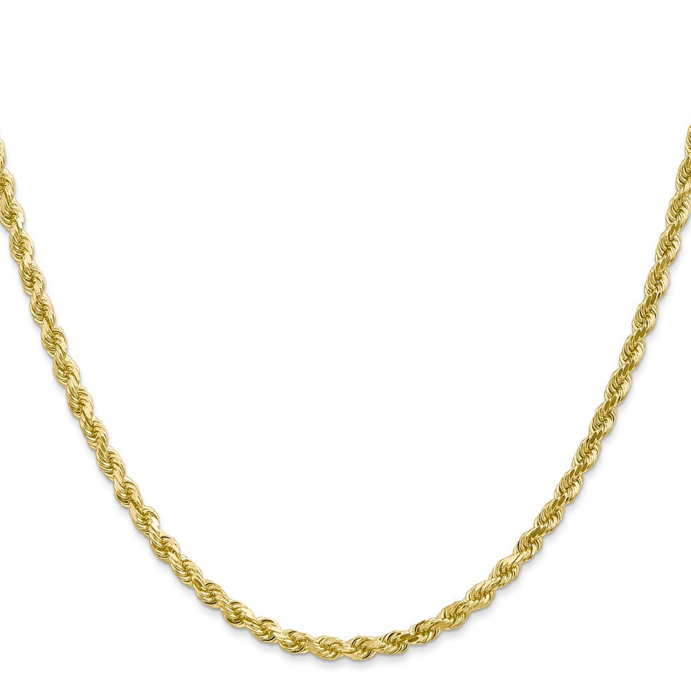 10k Yellow Gold 3 mm Diamond-cut Rope Chain (11.08 grams)