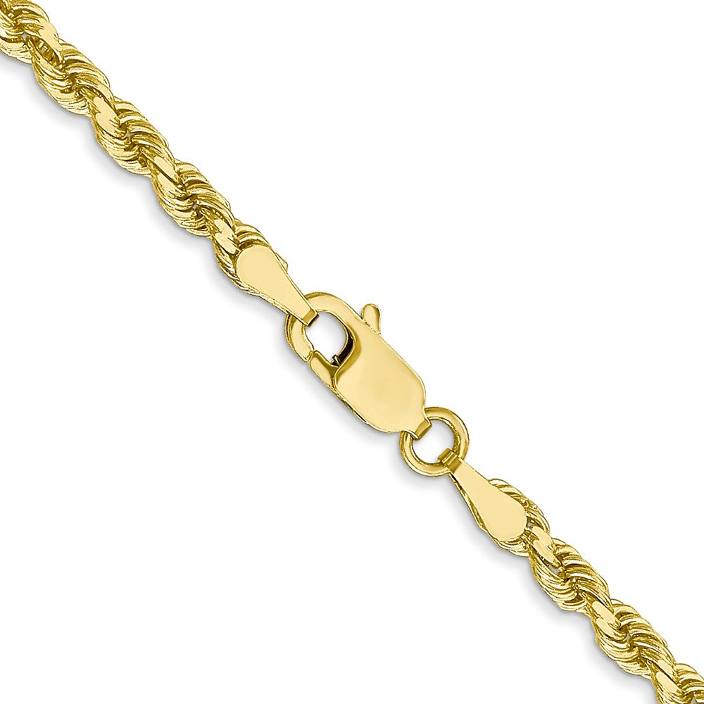 10k Yellow Gold 3 mm Diamond-cut Rope Chain (11.08 grams)