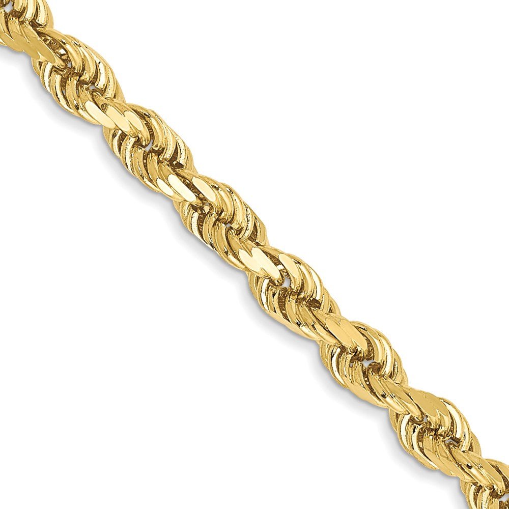 10k Yellow Gold 3 mm Diamond-cut Rope Chain (11.08 grams)