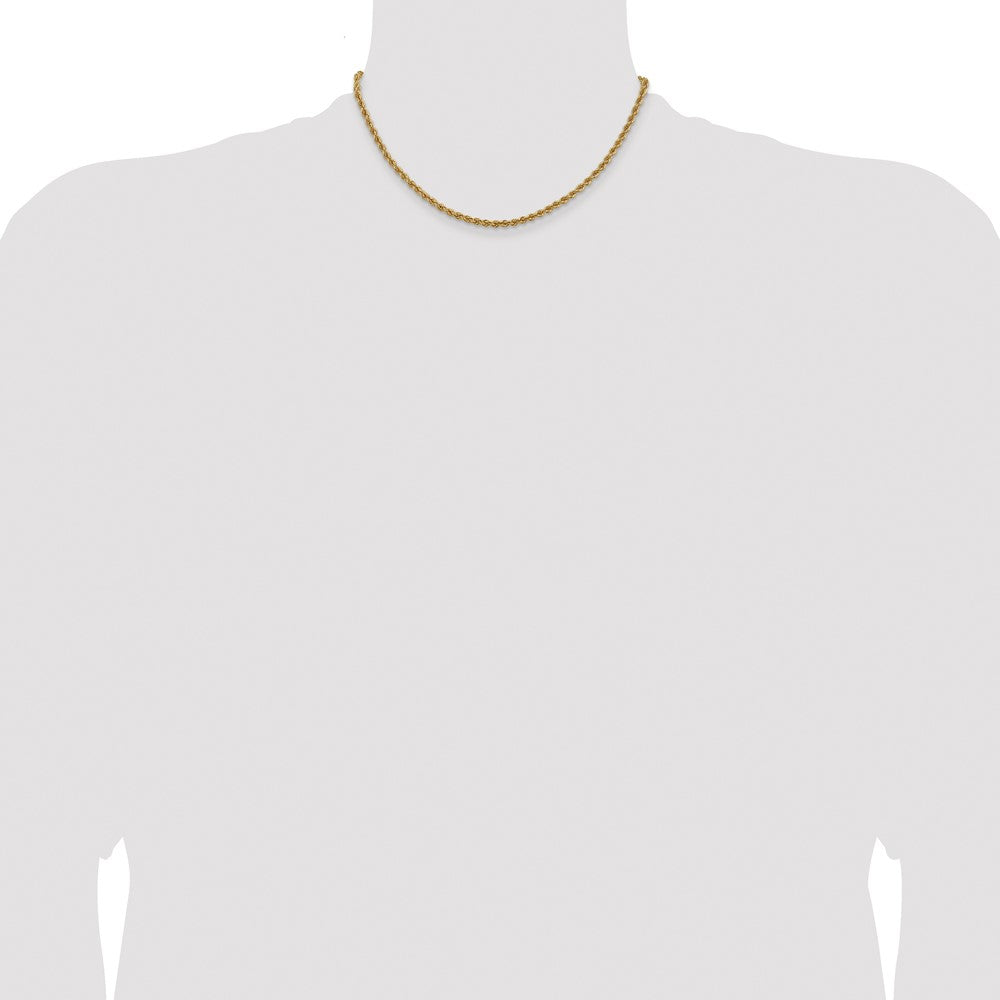 10k Yellow Gold 3 mm Regular Rope Chain (11.33 grams)