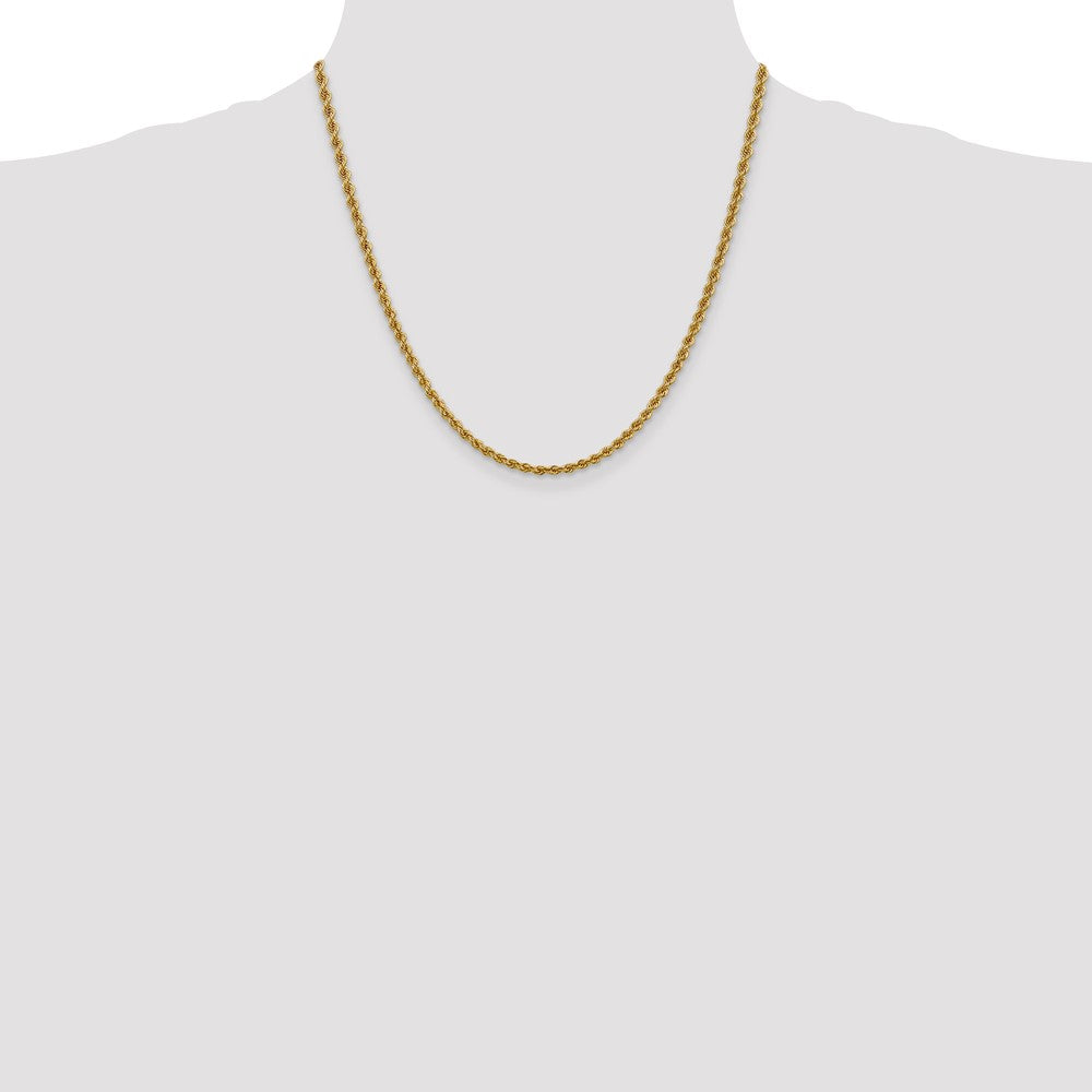 10k Yellow Gold 3 mm Regular Rope Chain (11.33 grams)