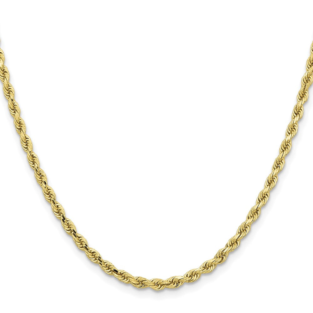 10k Yellow Gold 3.25 mm Diamond-cut Rope Chain (12.81 grams)