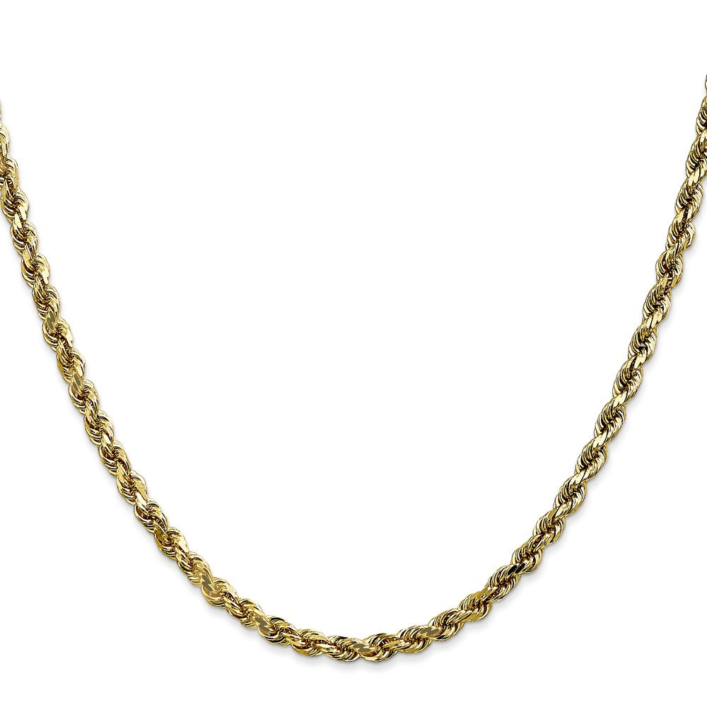 10k Yellow Gold 3.5 mm Diamond-cut Rope Chain (13.81 grams)