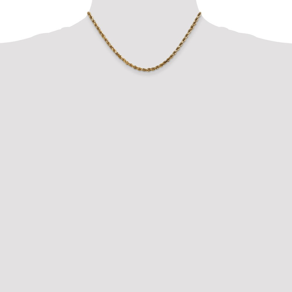 10k Yellow Gold 3.5 mm Diamond-cut Rope Chain (13.81 grams)