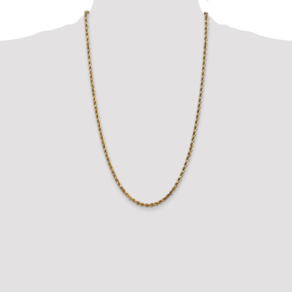 10k Yellow Gold 3.5 mm Diamond-cut Rope Chain (13.81 grams)