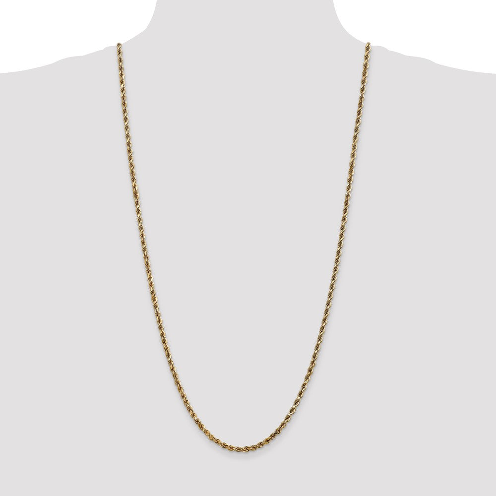 10k Yellow Gold 3.5 mm Diamond-cut Rope Chain (13.81 grams)