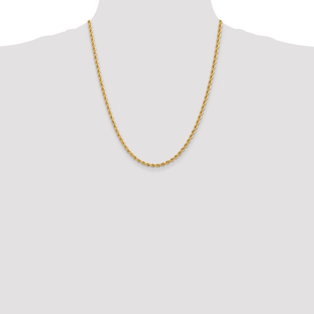 10k Yellow Gold 3.65 mm Regular Rope Chain (17.3 grams)