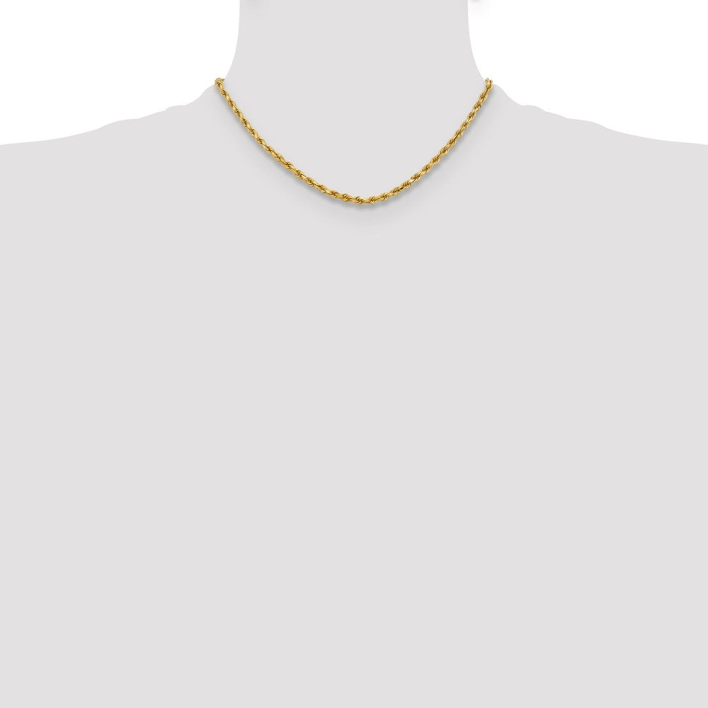 10k Yellow Gold 3.75 mm Diamond-cut Rope Chain (14.94 grams)