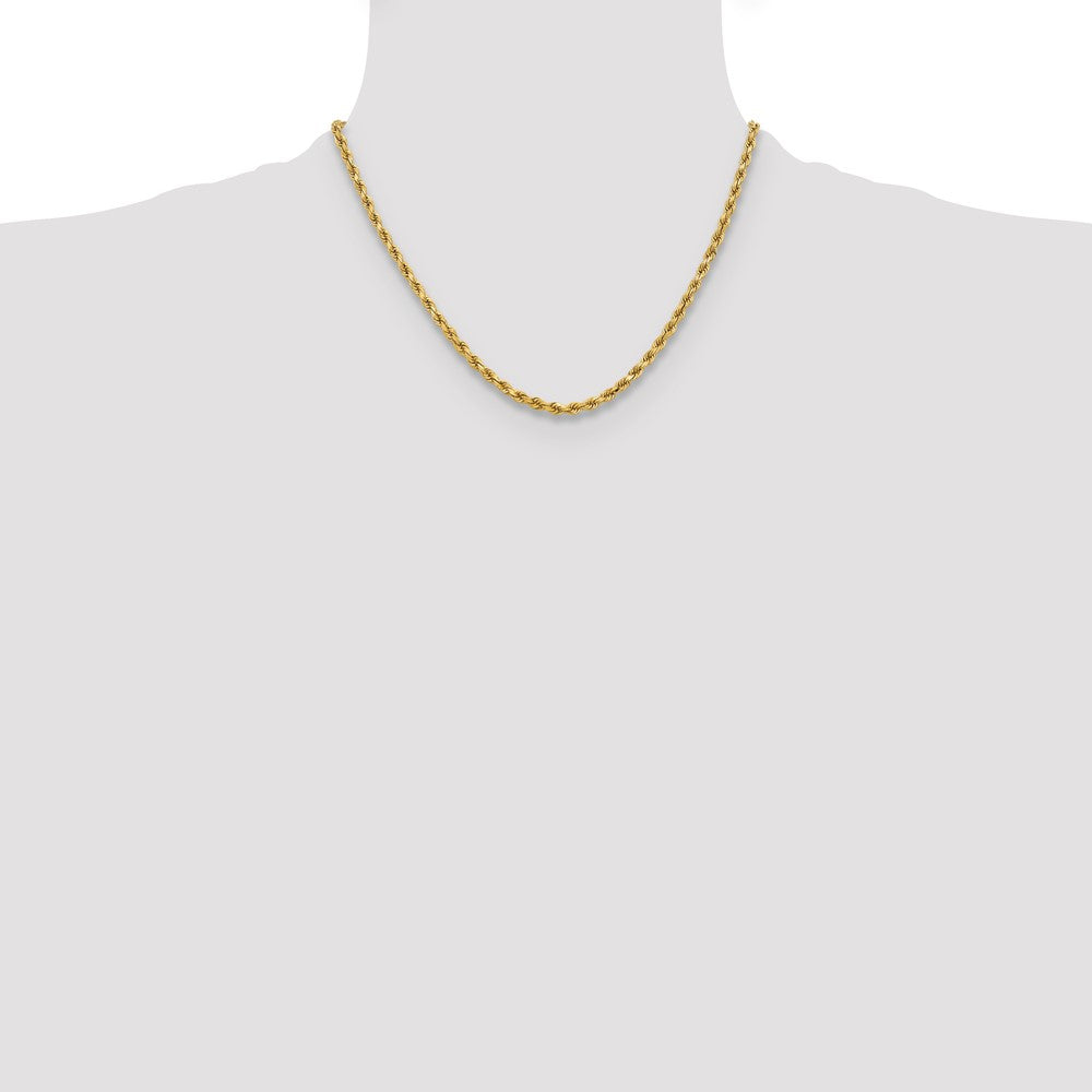 10k Yellow Gold 3.75 mm Diamond-cut Rope Chain (14.94 grams)