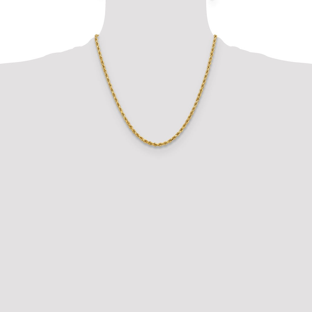 10k Yellow Gold 3.75 mm Diamond-cut Rope Chain (14.94 grams)