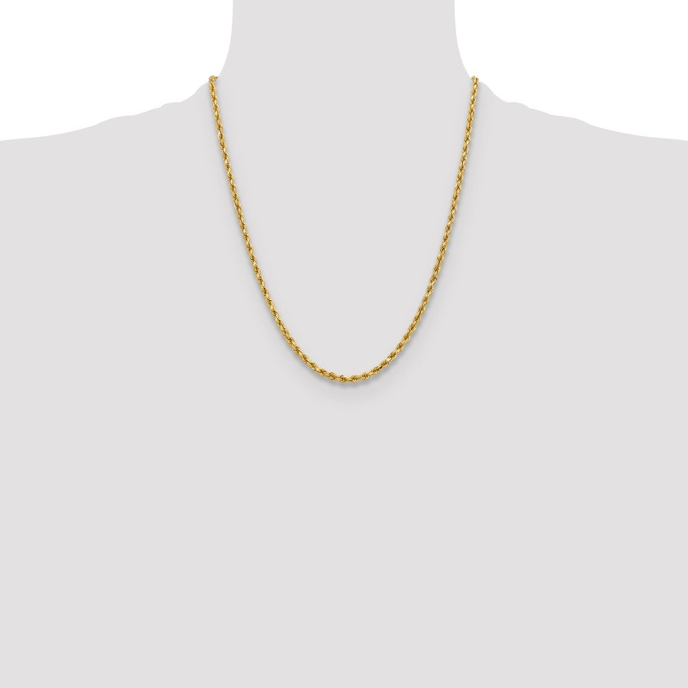 10k Yellow Gold 3.75 mm Diamond-cut Rope Chain (14.94 grams)