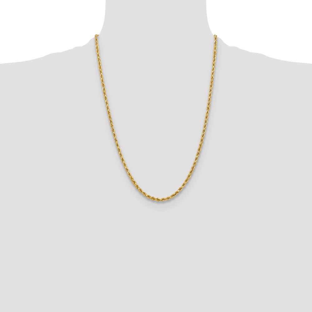 10k Yellow Gold 3.75 mm Diamond-cut Rope Chain (14.94 grams)