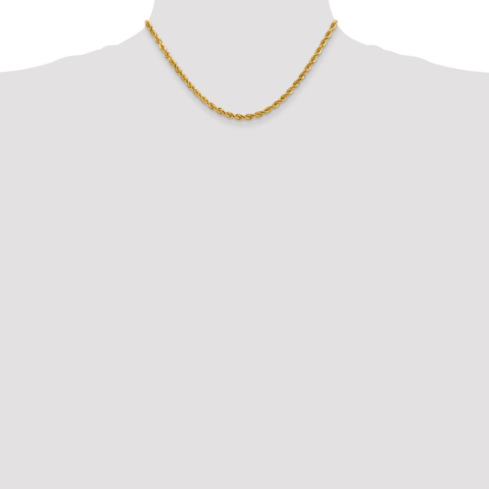 10k Yellow Gold 4 mm Diamond-cut Rope Chain (18.4 grams)