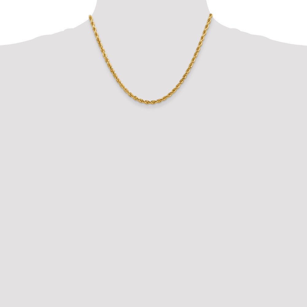 10k Yellow Gold 4 mm Diamond-cut Rope Chain (18.4 grams)