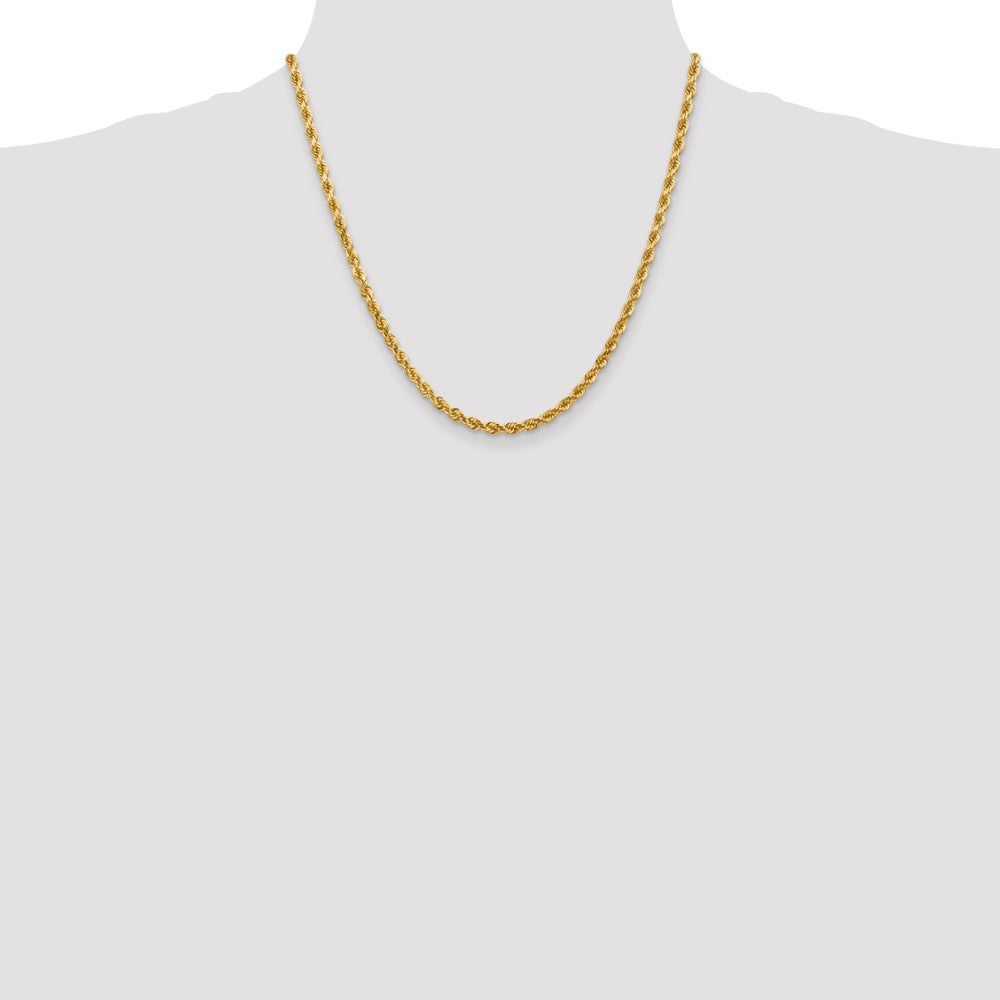 10k Yellow Gold 4 mm Diamond-cut Rope Chain (18.4 grams)