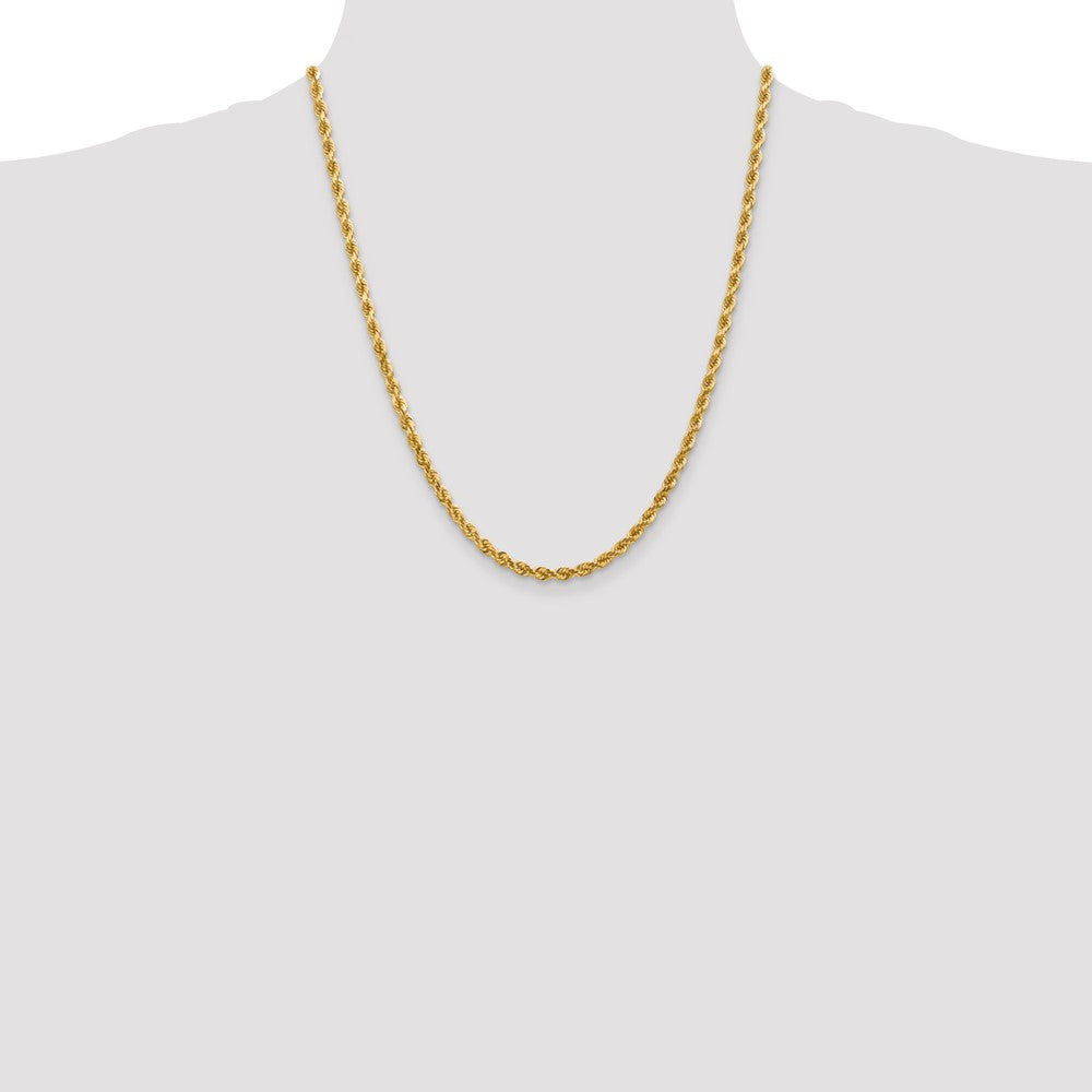 10k Yellow Gold 4 mm Diamond-cut Rope Chain (18.4 grams)