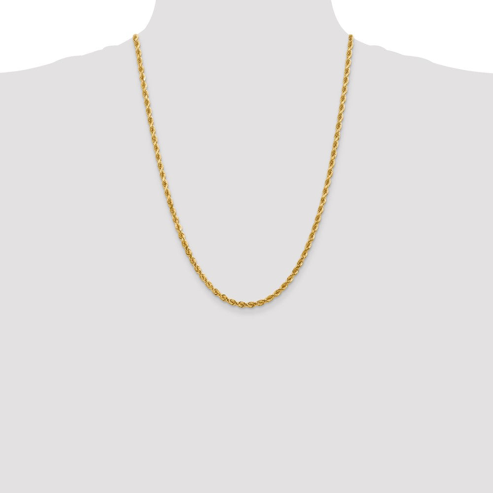 10k Yellow Gold 4 mm Diamond-cut Rope Chain (18.4 grams)