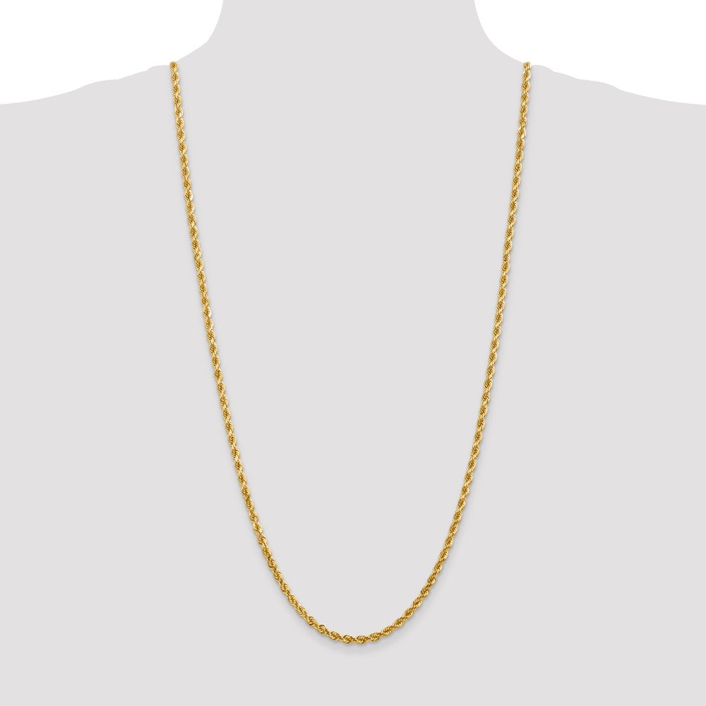 10k Yellow Gold 4 mm Diamond-cut Rope Chain (18.4 grams)