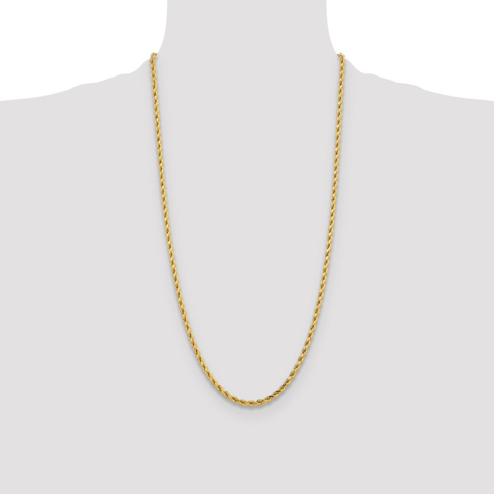 10k Yellow Gold 4.25 mm Diamond-cut Rope Chain (24.72 grams)